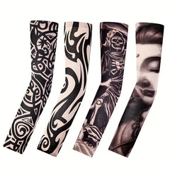 Tattoo Sleeve Embroidered Men's/Women's Sunscreen Hand Sleeves