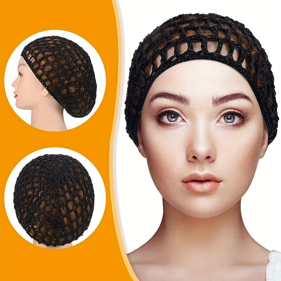 Women Meshy Snood Net Head Cover Hair Clip Nurse Attendants Hair Accessories