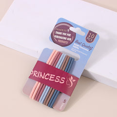 10pcs Girls Hair Tie Colorful Elastic Scrunchie Ponytail Holder