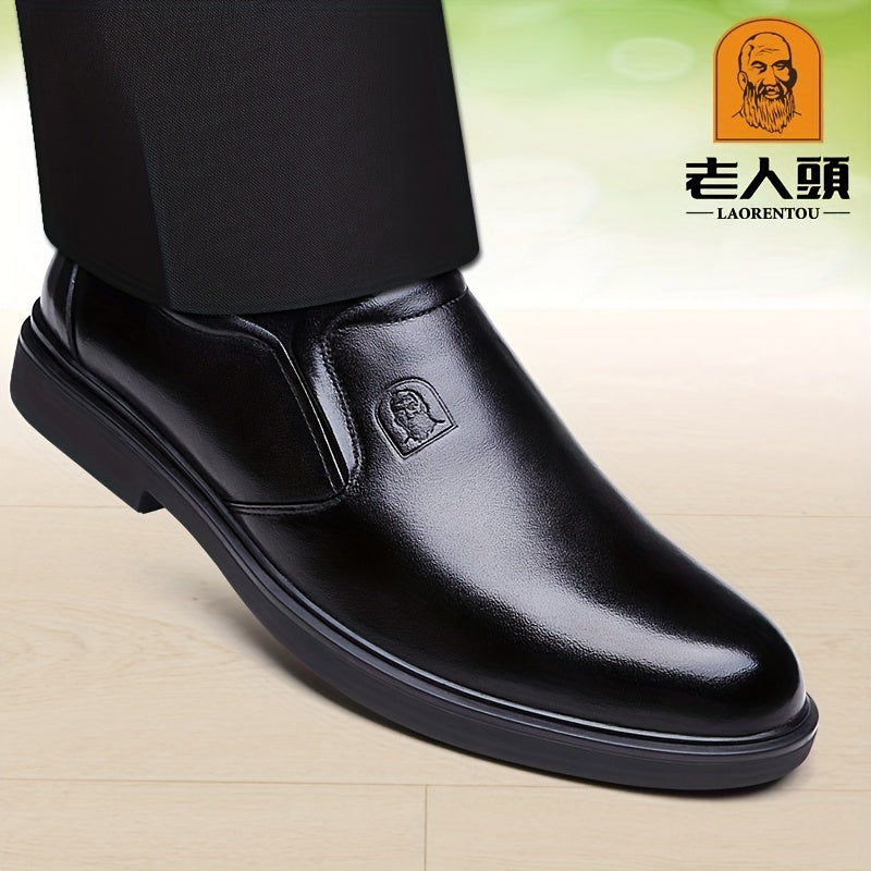 LAORENTOU Men's Leather Loafer Shoes Lightweight Dress Shoes