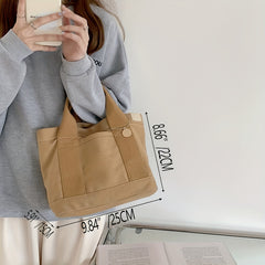 Women's Canvas Satchel Bag Lightweight Handbag For Work
