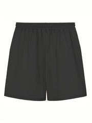 Men's Cross Print Casual Shorts Elastic Waist Gym Pants