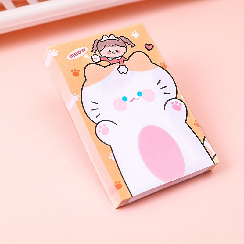 Cartoon Sticky Note Book Student Animation Tearable Self-adhesive Sticker