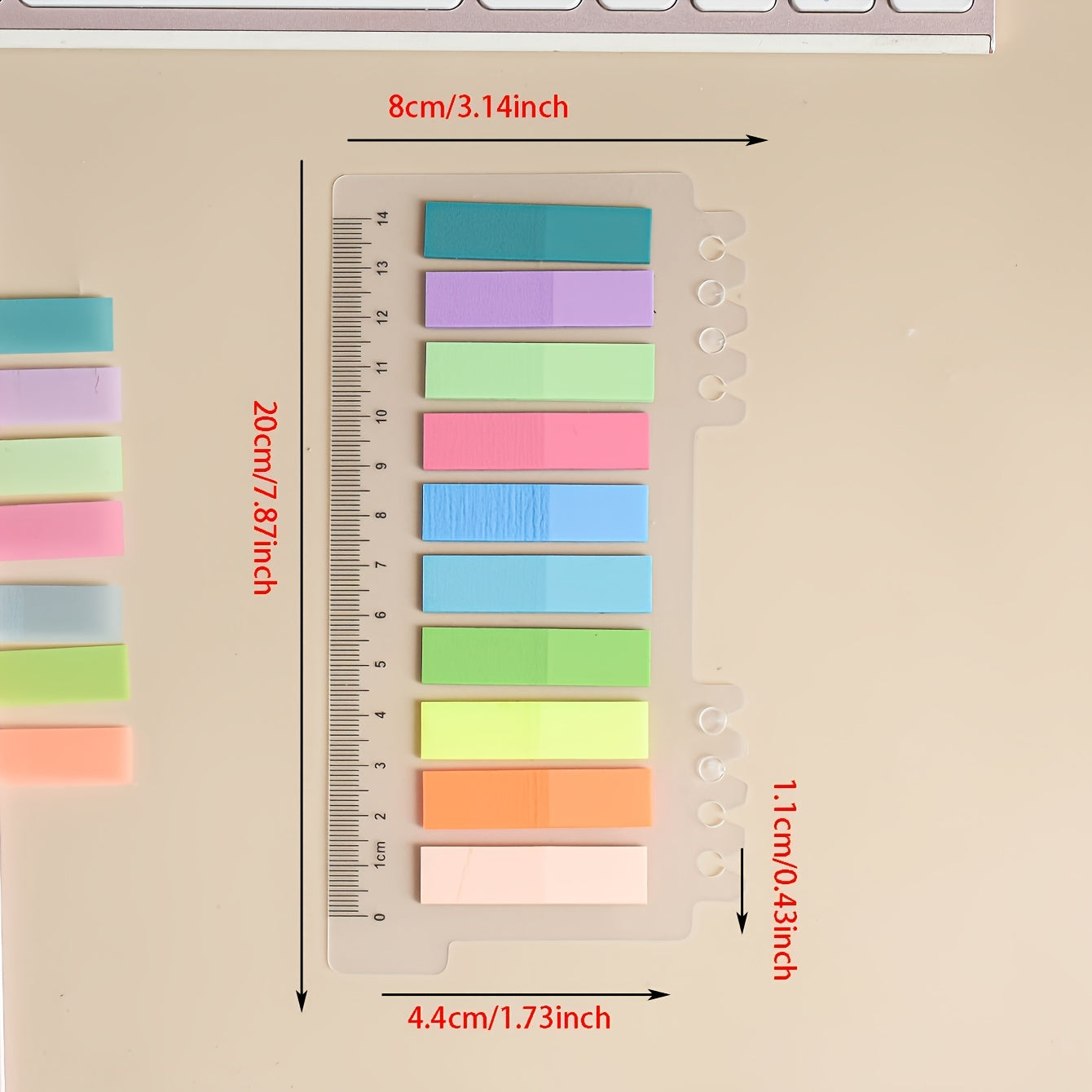 200 Sheets PET Sticky Notes Index Stickers Note Stickers Label Paper Instruction