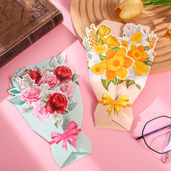 3pcs Valentines Greeting Cards With Envelopes Set