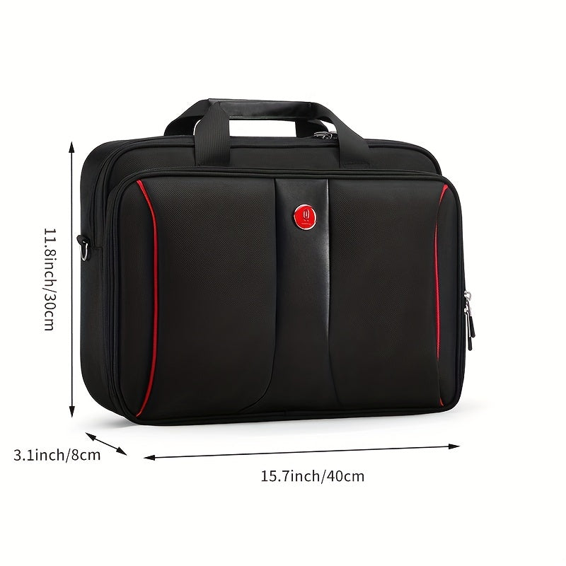 Lightweight Zip Laptop Bag Versatile Satchel Bag