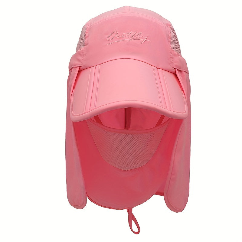Candy Summer Sun Visor with Mask Face UV Protection Cap