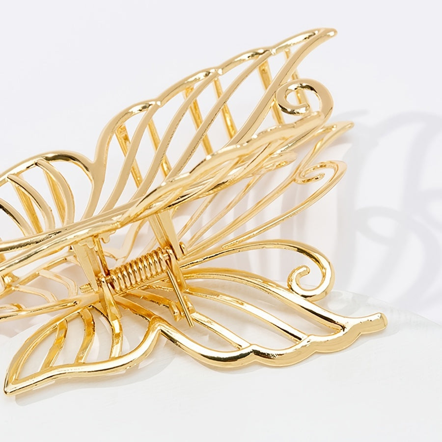 Hollow Butterfly Hair Clip Strong Hold for Thick Hair Accessories