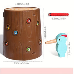 Woodpecker Catching Insects Fishing Toy for Children