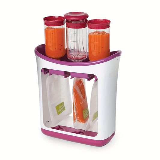 Kids Fruit Mud Squeezer Food Maker Manual Baby Food Storage Bag