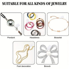 500 Jewelry Tags Stickers Self Adhesive Blank Identification Label