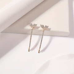 2pcs Mermaid Tail Hair Clip Bobby Pin Barrette Rhinestone Hair Slides Clip