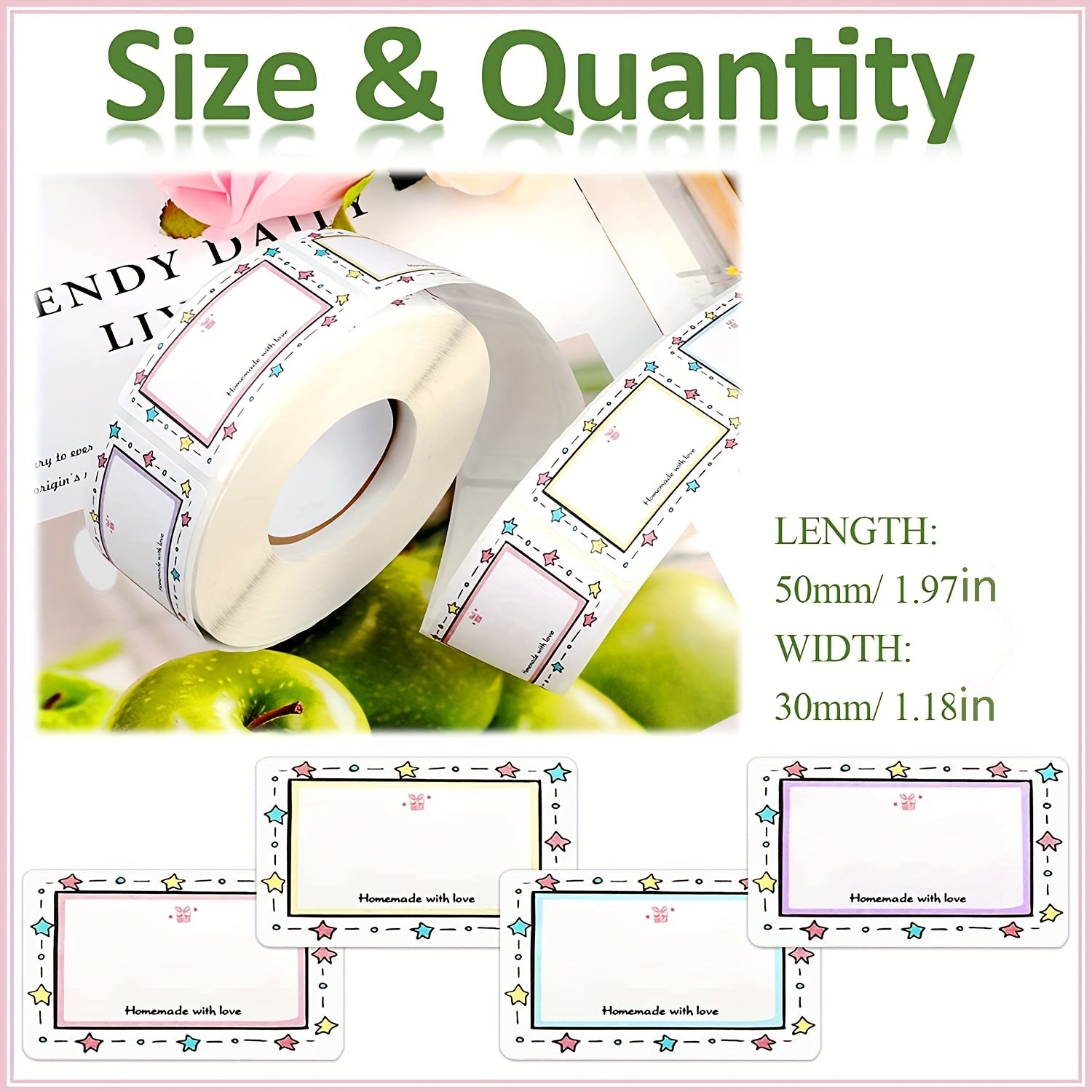 250pcs Food Storage Date Labels Blank Writable Kitchen Classification Label