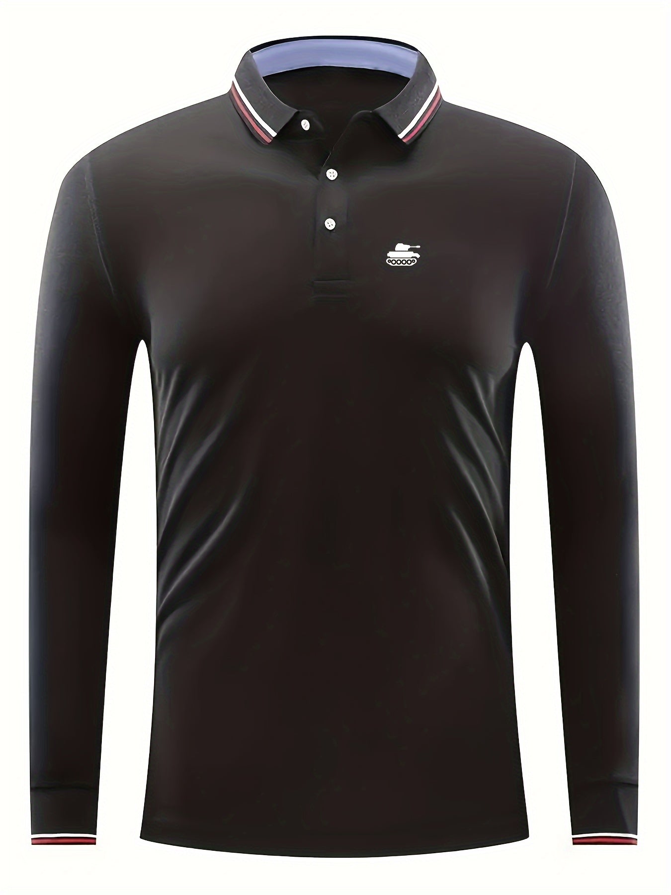 Men's Golf Shirt Tank Pattern Print Short Sleeve Tennis Shirt