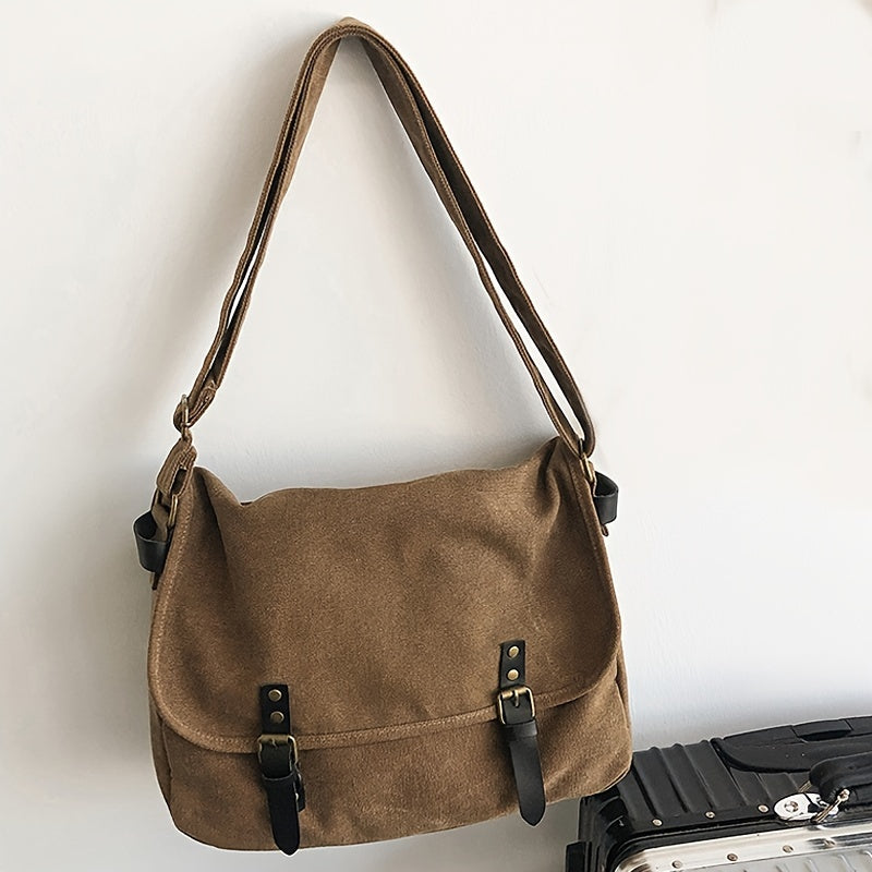Vintage Military Canvas Laptop Bag Messenger Bag