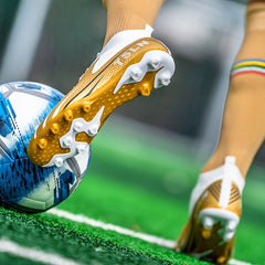 Boy's High Top Spiked Football Cleat - Non Slip and Breathable