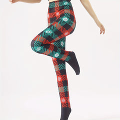 Christmas Print Tights Opaque Leggings Women's Stockings