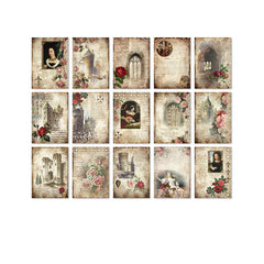 30 Pcs Vintage Scrapbook Paper Set for DIY Planners Diaries Albums