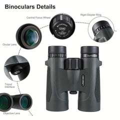 TK12x42 Waterproof & Fogproof Binoculars for Adults