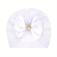 Baby Girls Bowknot Turban Beanie Cap Headwear Accessories