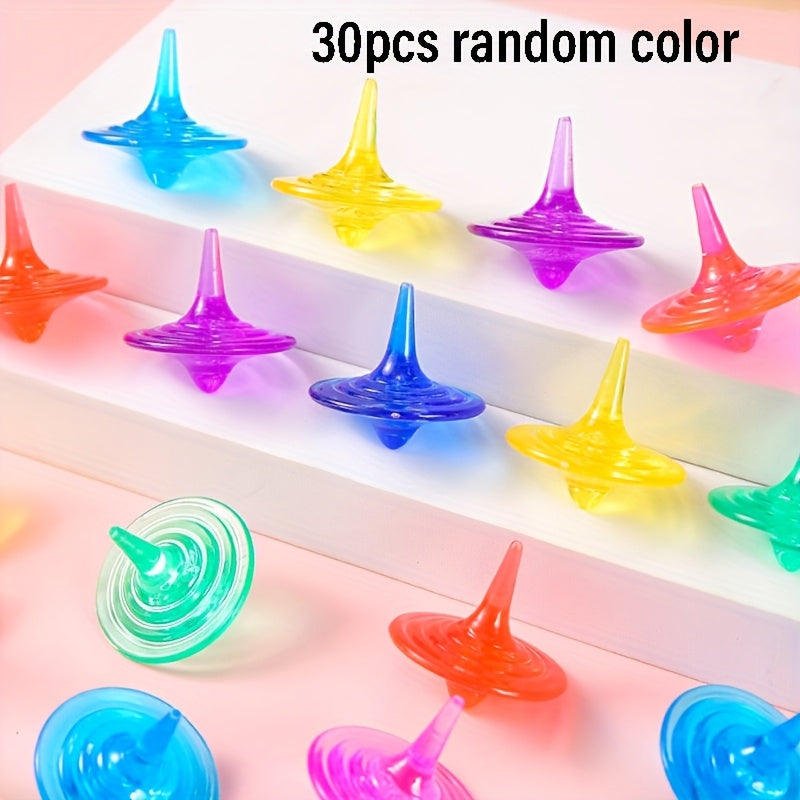 Colorful Gemstone Tops Set - Spinning Toys for Ages 3