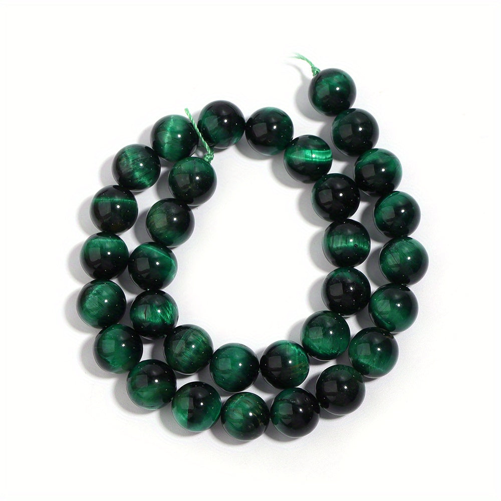 Green Tiger's Eye Stone Beads for DIY Jewelry Making 4-12mm
