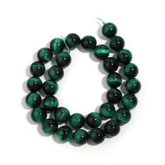 Green Tiger's Eye Stone Beads for DIY Jewelry Making 4-12mm