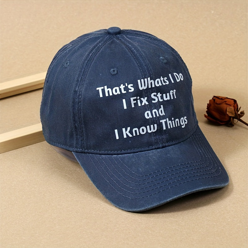 Man Horse Baseball Cap Printed Washed Distressed Cotton Sun Hats