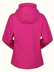 Soft Shell Sports Hooded Jacket for Women