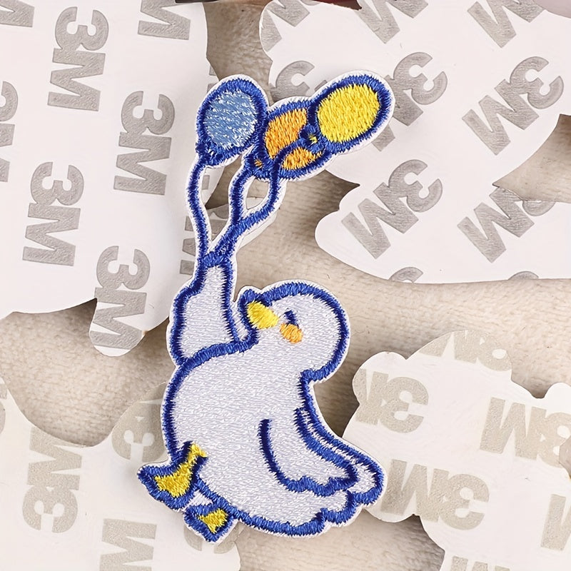 5pcs Duck Embroidery DIY Patch Decorative Accessories For Clothes Backpack Hat