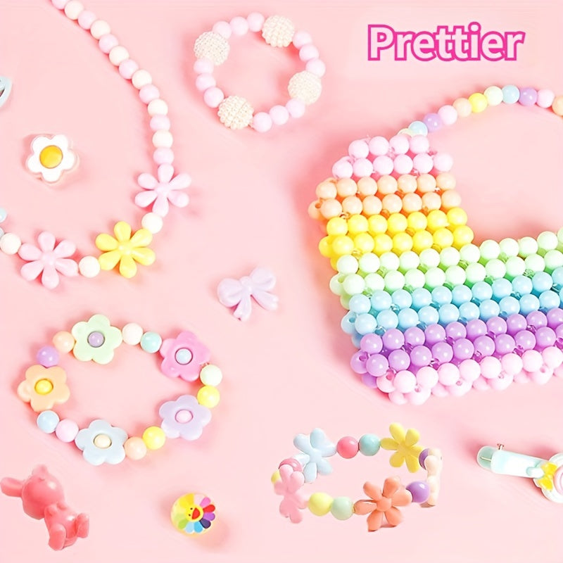 Girls DIY Bracelet Making Kit with Charms Beads & Bracelets