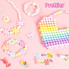 Girls DIY Bracelet Making Kit with Charms Beads & Bracelets