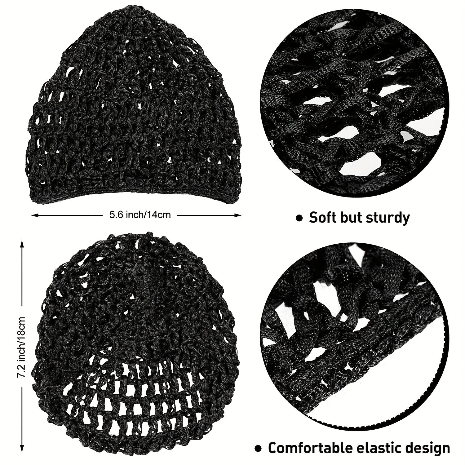 Women Meshy Snood Net Head Cover Hair Clip Nurse Attendants Hair Accessories