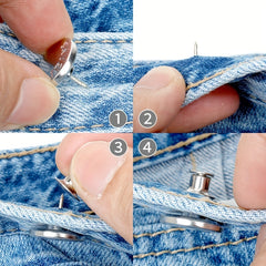 1pc Seamless Detachable Metal Button
