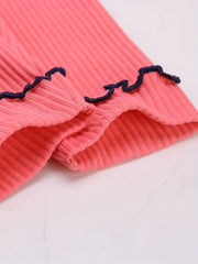 Baby Ribbed Knit Cotton Leggings, Fall Winter Pants