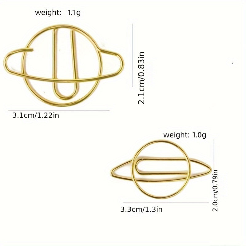 Paper Clip Creative Bookmark Metal Cartoon Pin Journal Clip Stationery