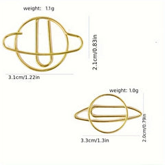 Paper Clip Creative Bookmark Metal Cartoon Pin Journal Clip Stationery