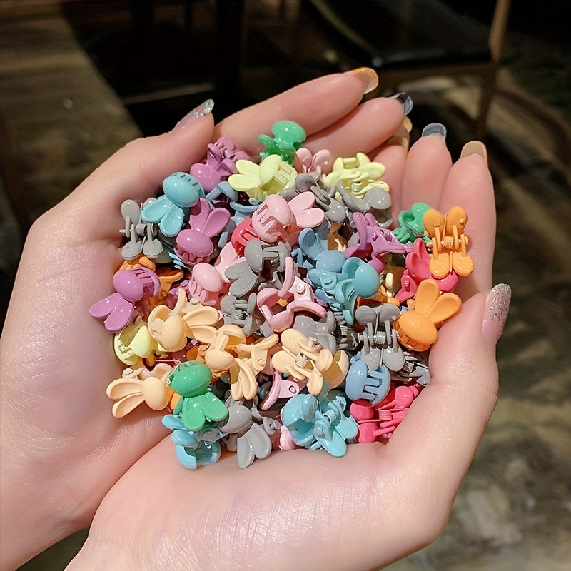 50pcs Minimalist Solid Hair Claw Banana Clip Non Slip Hair Accessories