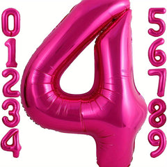 40 Inch Peach Number 0 9 Balloon for Birthday Party