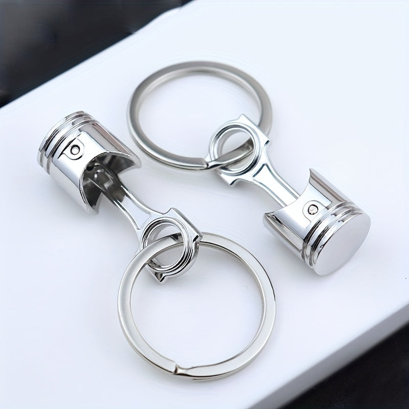 Engine Piston Keychain For Men Car Modified Metal Keychain Pendant Motorcycle