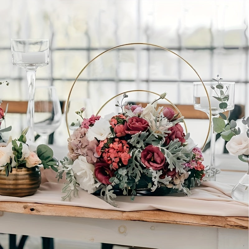 Metal Floral Centerpiece Set for DIY Wedding Decor