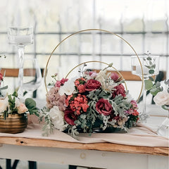 Metal Floral Centerpiece Set for DIY Wedding Decor