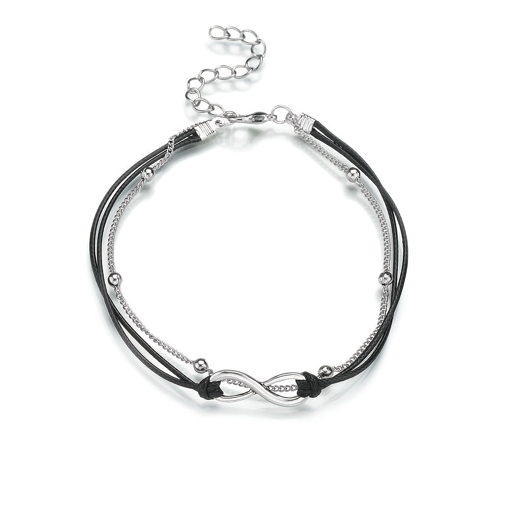 Vintage Style Stackable Anklet Set for Women