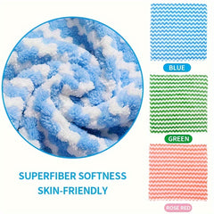 Microfiber Dish Towels Coral Fleece Cloths Random Pack