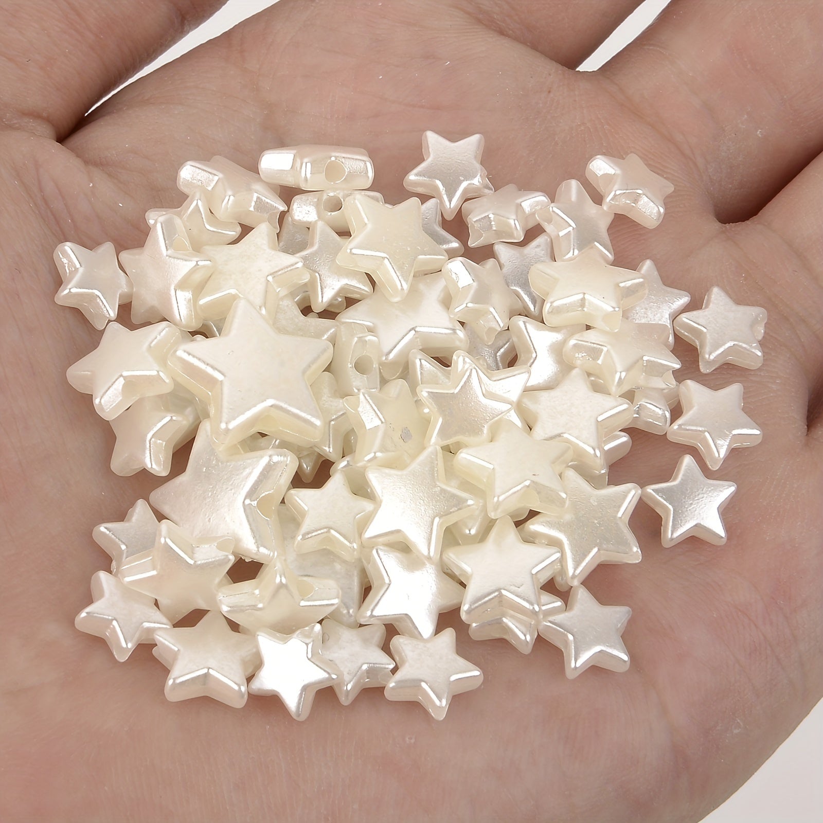 50pcs 8mm Star Acrylic Spacer Beads Jewelry Making DIY Bracelet Necklace