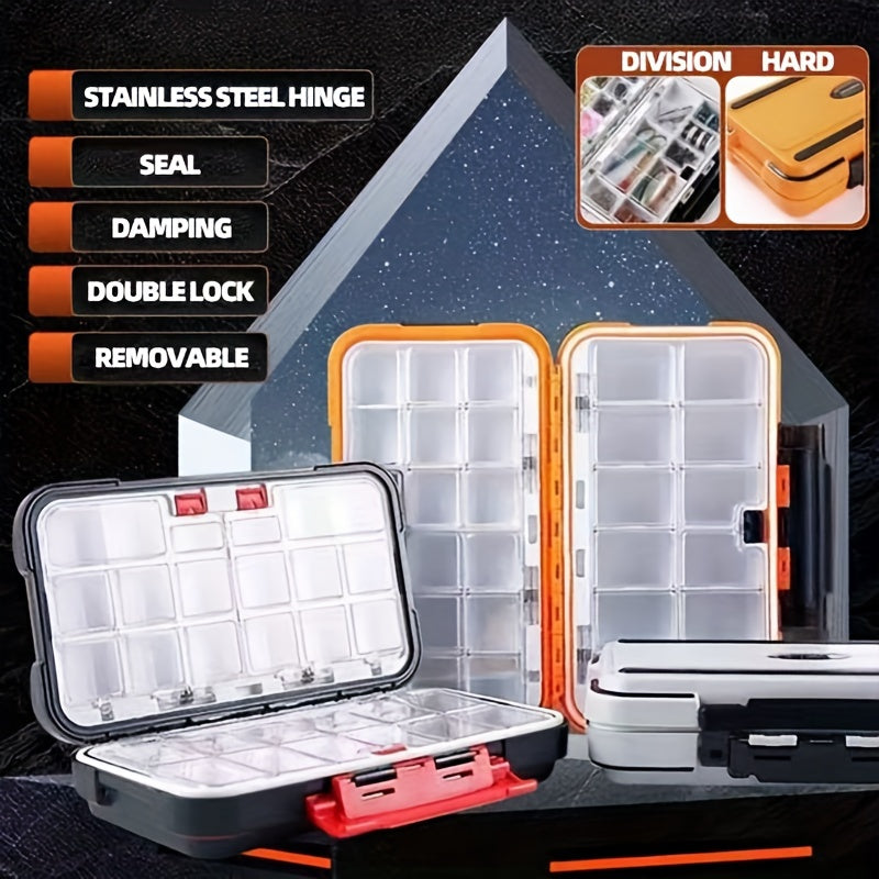 Double Sided Waterproof Fishing Gear Box Hook Bait Storage Tackle