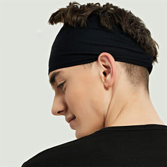 Rock Music Branding Sports Headbands for Men Breathable Mesh Reusable & Washable