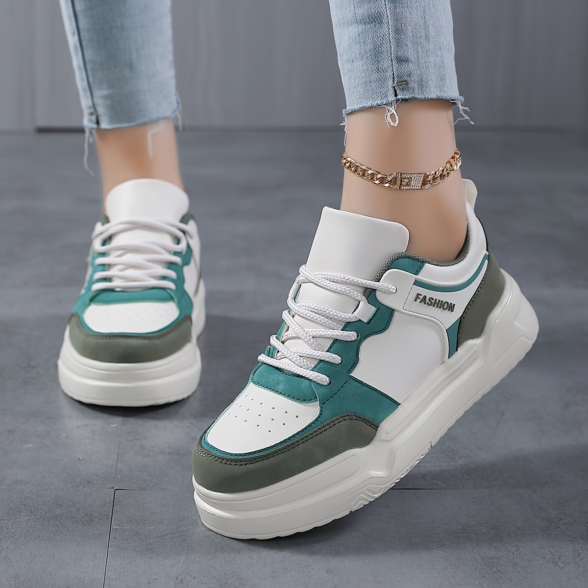 Women's Chunky Heighten Skate Shoes - Lightweight Sneakers