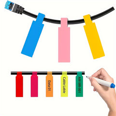 240pcs Cable Labels 8 Colors Writable Waterproof Wire Labels