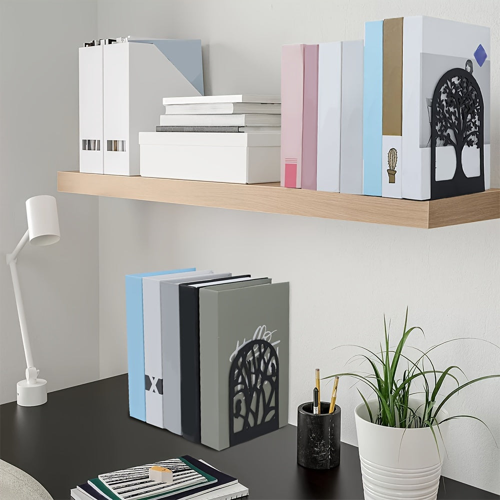 10pcs Tree Pattern Book Stands Metal Book Stand